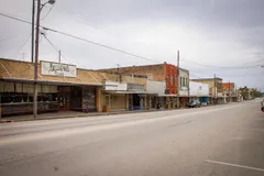 A row of downtown Yorktown storefronts along Main Street.
