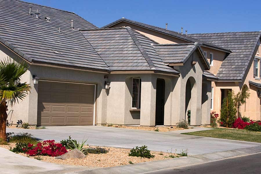 Homes with different roof styles