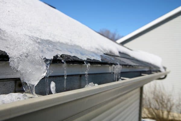 Roof with snow and Ice